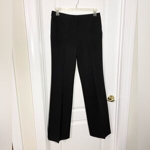 BCBGMaxAzria High Waist Flat Front Trousers Black Size 8